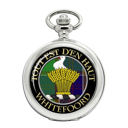 Whitefoord Scottish Clan Crest Pocket Watch