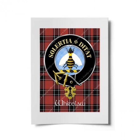 Whitelaw Scottish Clan Crest Ready to Frame Print