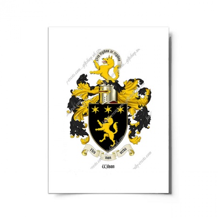 Wilson (England) Coat of Arms Print