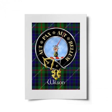 Wilson Gunn Scottish Clan Crest Ready to Frame Print
