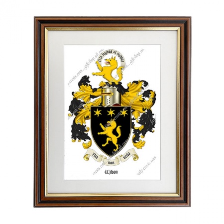 Wilson (Scotland) Coat of Arms Framed Print