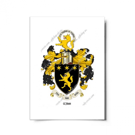 Wilson (Scotland) Coat of Arms Print