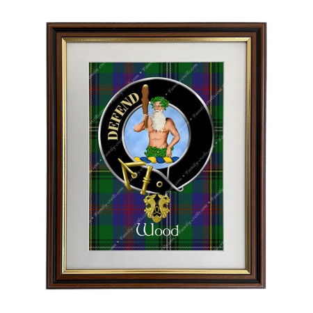 Wood Scottish Clan Crest Framed Print