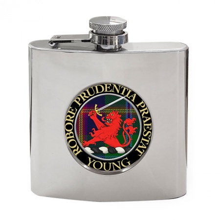 Young Scottish Clan Crest Hip Flask
