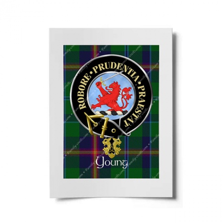 Young Scottish Clan Crest Ready to Frame Print