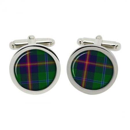 Young Scottish Tartan Cufflinks in Box