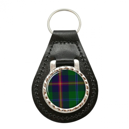 Young Scottish Tartan Leather Key Fob